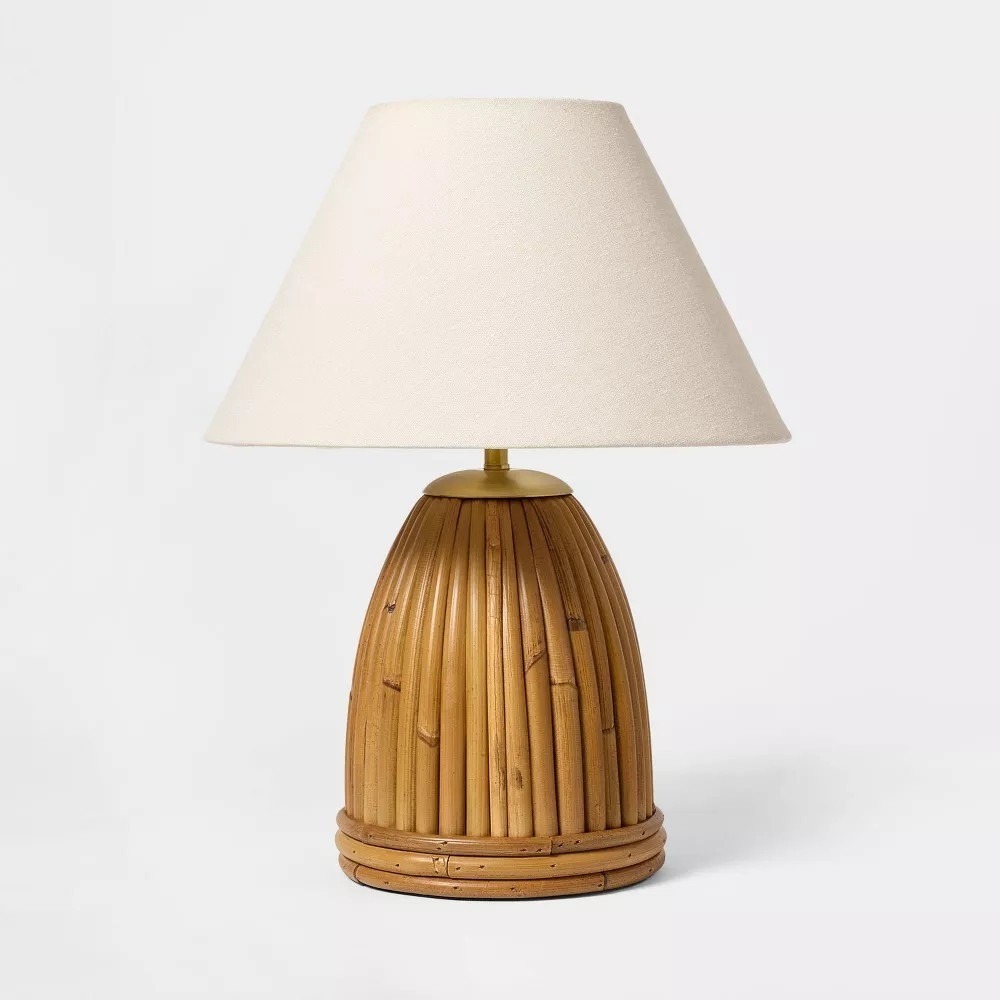 Rattan Woven Table Lamp Natural Brown‎ - Threshold Studio McGee, Target